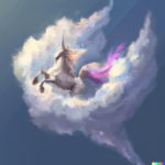 unicorn flight, DALLE2