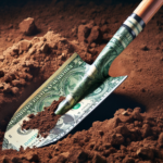 DALL3 - money shovel in dirt